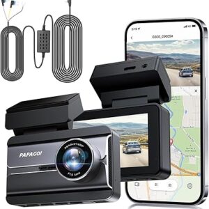 كاميرا لوحة القيادة الأمامية والخلفية PAPAGO G500 مع مجموعة الأسلاك الصلبة